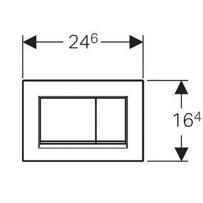 Смывная клавиша Geberit Sigma 30 (белый глянцевый/белый матовый) 115.883.11.1