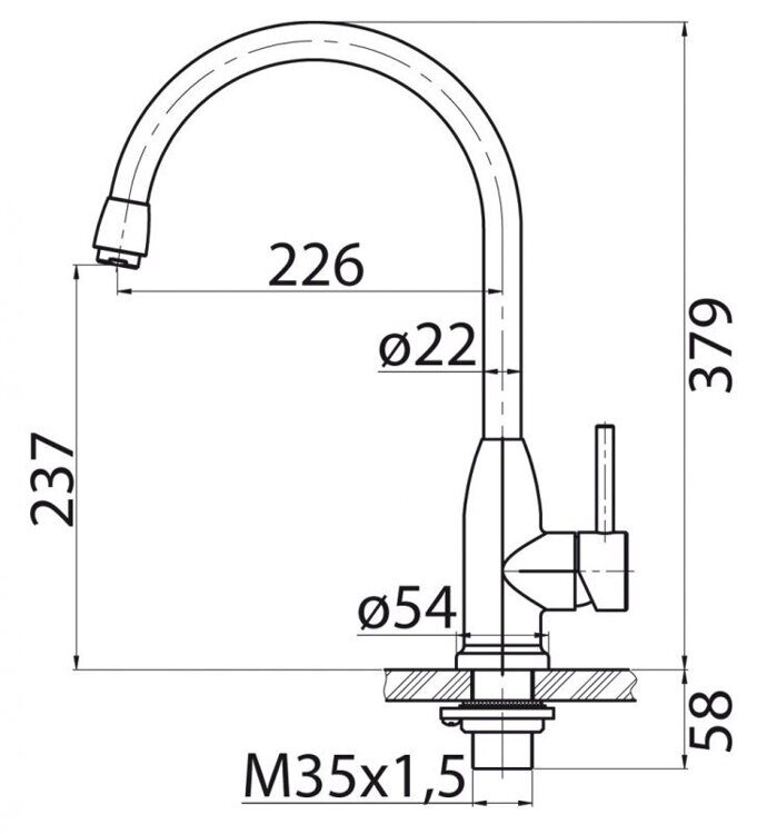 Смеситель для кухни BELBAGNO BB-LAM09B-IN