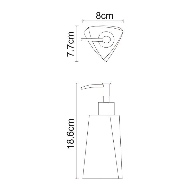 Дозатор для жидкого мыла WasserKRAFT Ohre  K-37799