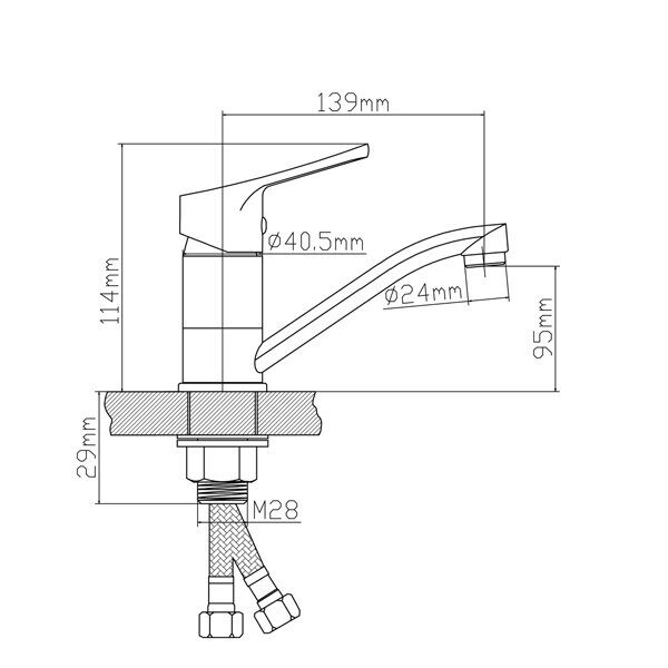 Смеситель для кухни BOOU B8290-14A