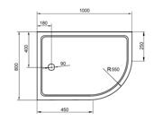 TRAY-A-RH-100-80-550-15-W-L-R