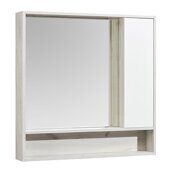 Зеркало-шкаф АКВАТОН Флай 100 см, белый/дуб крафт 1A237802FAX10