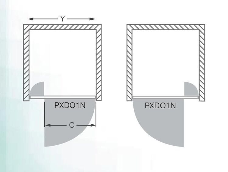 Душевая дверь Roltechnik Proxima Line PXDO1N/900 satinato 525-9000000-00-15