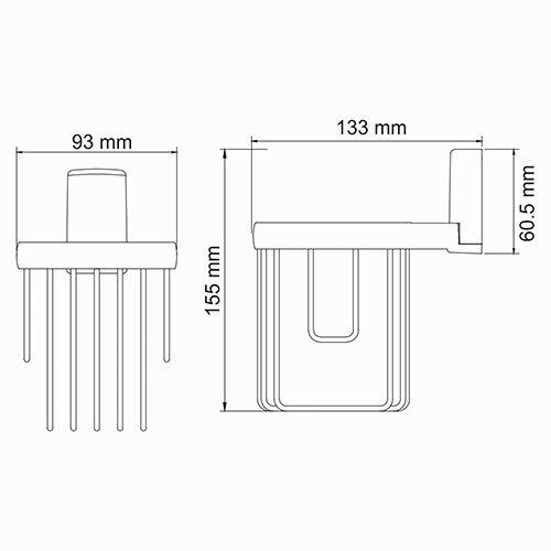 Держатель освежителя WasserKRAFT Leine  K-5045