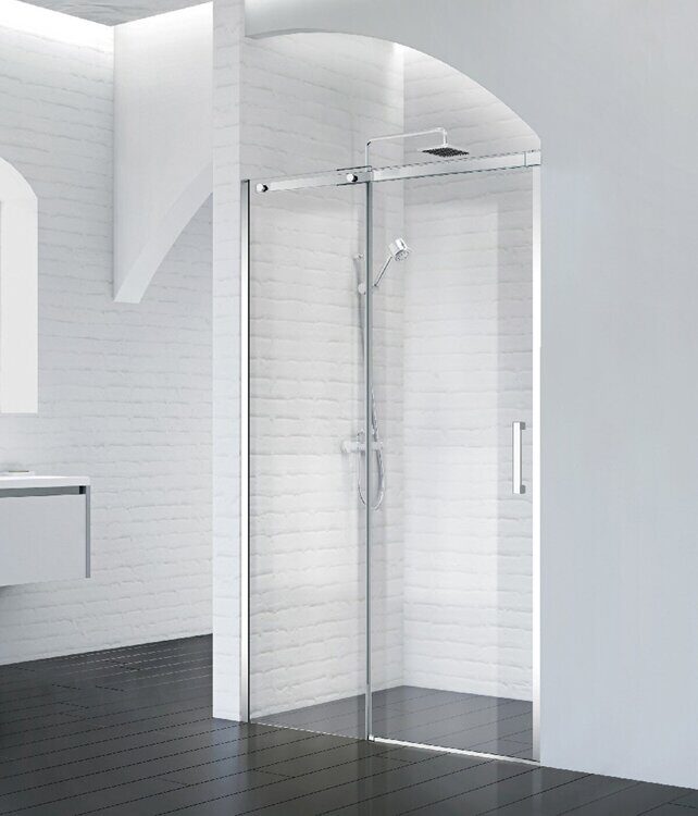 Дверь в нишу BELBAGNO ACQUA 1200x1950 мм, хром/прозрачное стекло ACQUA-BF-1-120-C-Cr