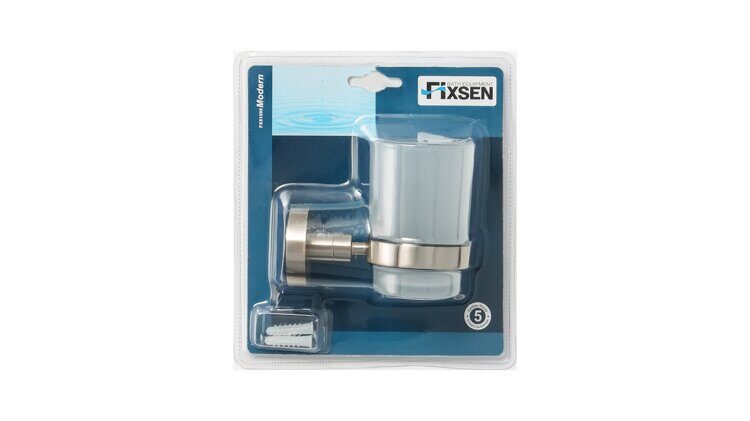 Подстаканник одинарный Fixsen Modern сатин/белый FX-51506