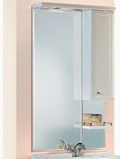 Зеркало со шкафом и подсветкой 55см Барселона Aqwella Ba.02.55 (аквелла)