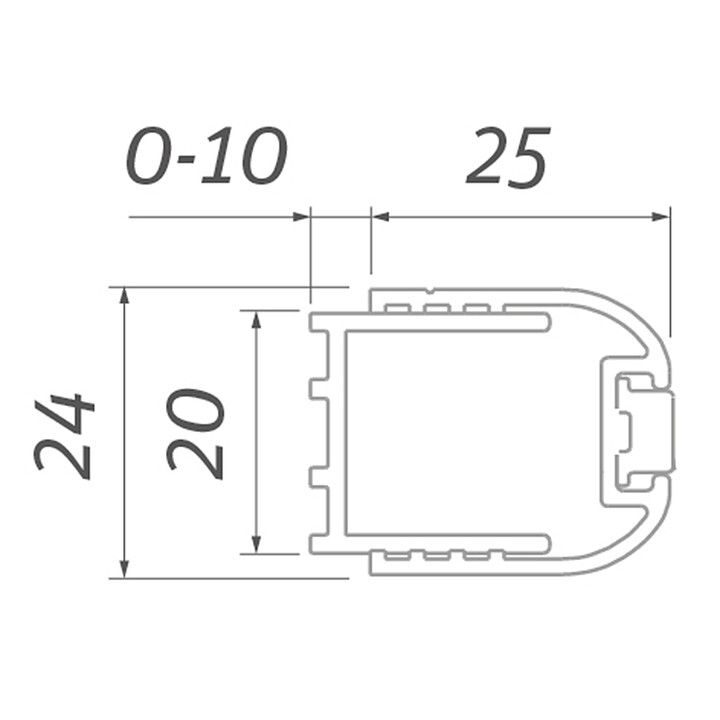 Душевая дверь Roltechnik LEGA LIFT LZDO1/1200 1200*1959 brillant/transparent/5mm 226-1200000-00-02