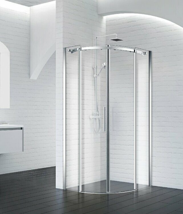 Душевой уголок BELBAGNO ACQUA 1000x1000x1950 мм, хром/прозрачное стекло ACQUA-R-2-100-C-Cr