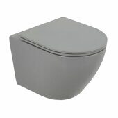 Унитаз BelBagno Colorato 49x36 см, подвесной, с крышкой-сиденьем микролифт, серый BB062CHR-GR BB062SC-GR