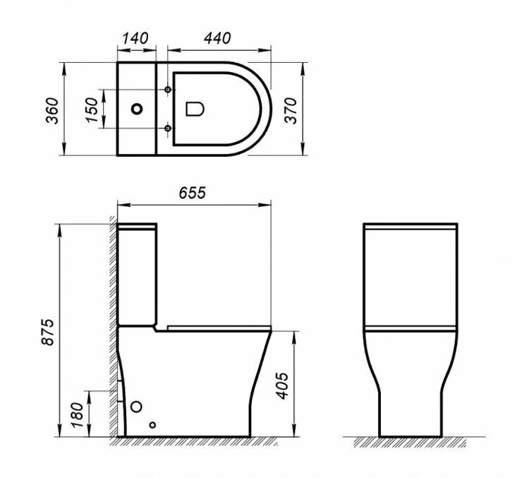 Унитаз BelBagno Acqua напольный, безободковый, с крышкой-сиденьем микролифт BB340CPR BB340T BB2020-1SC