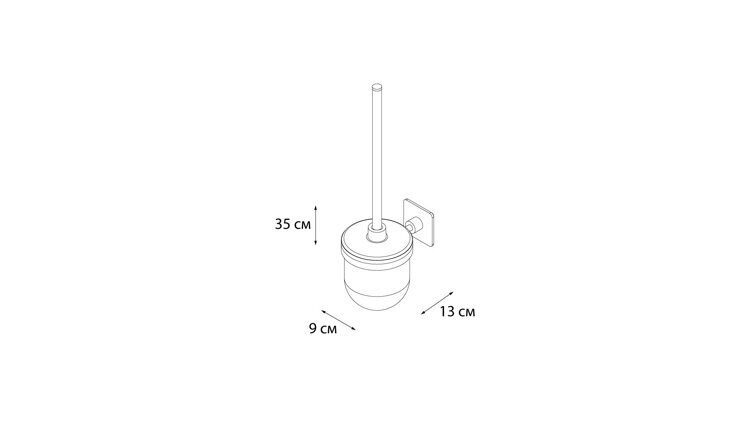 Ерш пластик Fixsen Round хром FX-92113