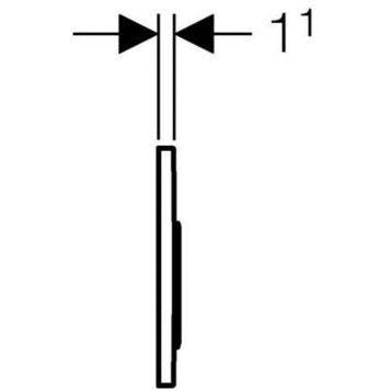 Смывная клавиша Geberit Sigma 10 (черный/глянцевый хром/черный.) 115.758.KM.5