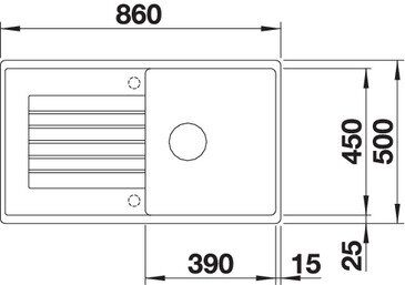 Мойка Blanco ZIA 5 S SILGRANIT (Гранит) PuraDur белый 520515