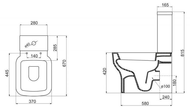 Унитаз приставной Belbagno VASO компакт безободковый крышка-сиденье микролифт BB127CP BB127T BB127SC