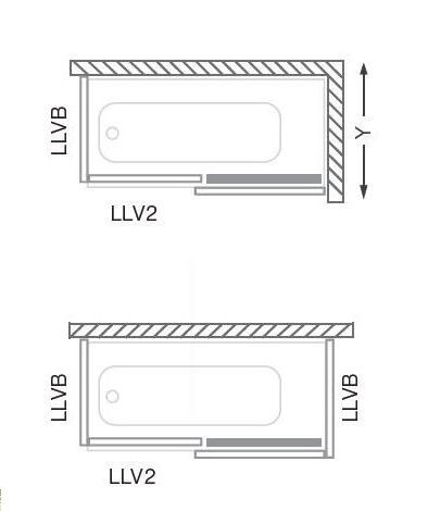 Боковая стенка для шторки LLV2 Roltechnik LLVB/700 573-7000000-00-02