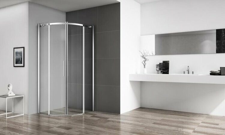 Душевой уголок BELBAGNO ACQUA 1000x1000x1950 мм, хром/прозрачное стекло ACQUA-R-2-100-C-Cr